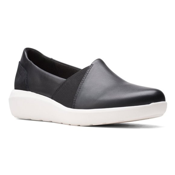 NIB   Clarks | Black Kayleigh Step Loafer Size 7 1/2 Wide   ZL840 - Picture 12 of 12